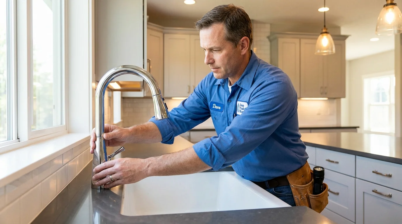Kitchen faucet installation by Johns Plumbing LLC in Ivanhoe